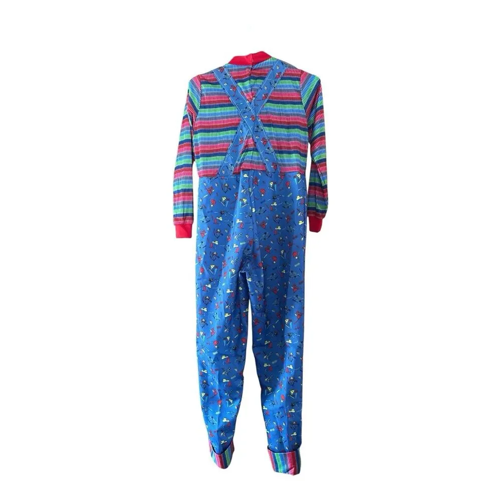 Chucky Childs Play Children’s Halloween Costume Jumpsuit & Mask Size Large 12-14